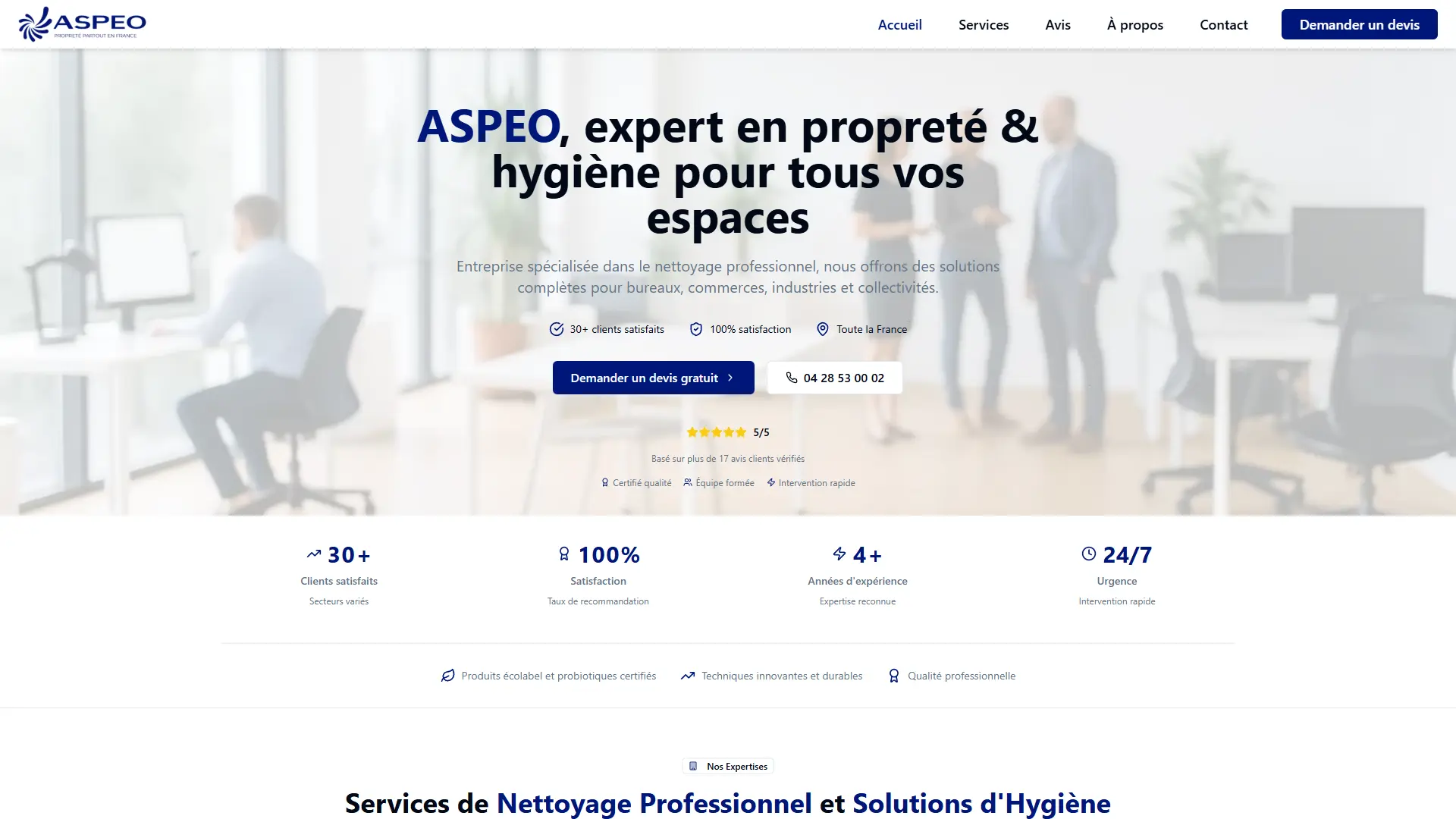 Aspeo, refonte de site et stratégie SEO