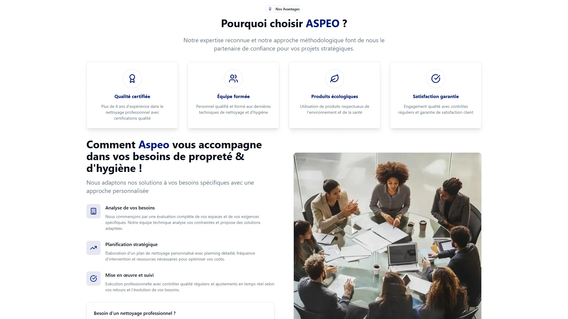 Aspeo, refonte de site et stratégie SEO, aperçu 3