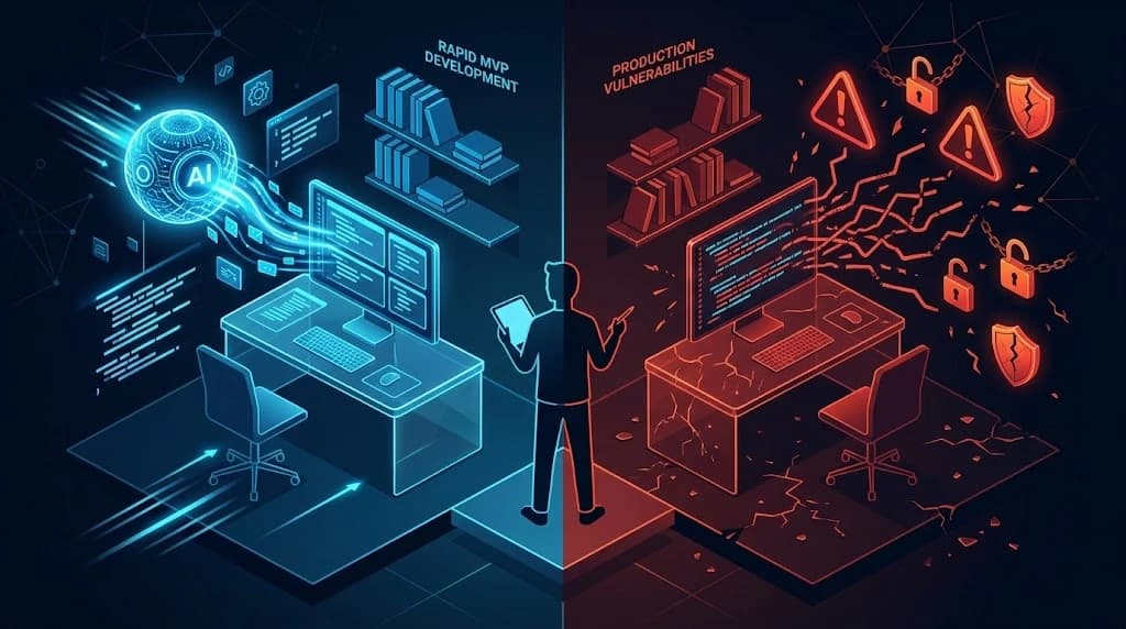 Illustration de l'article : Vibe Coding 2026 : accélérateur de MVP ou danger ?