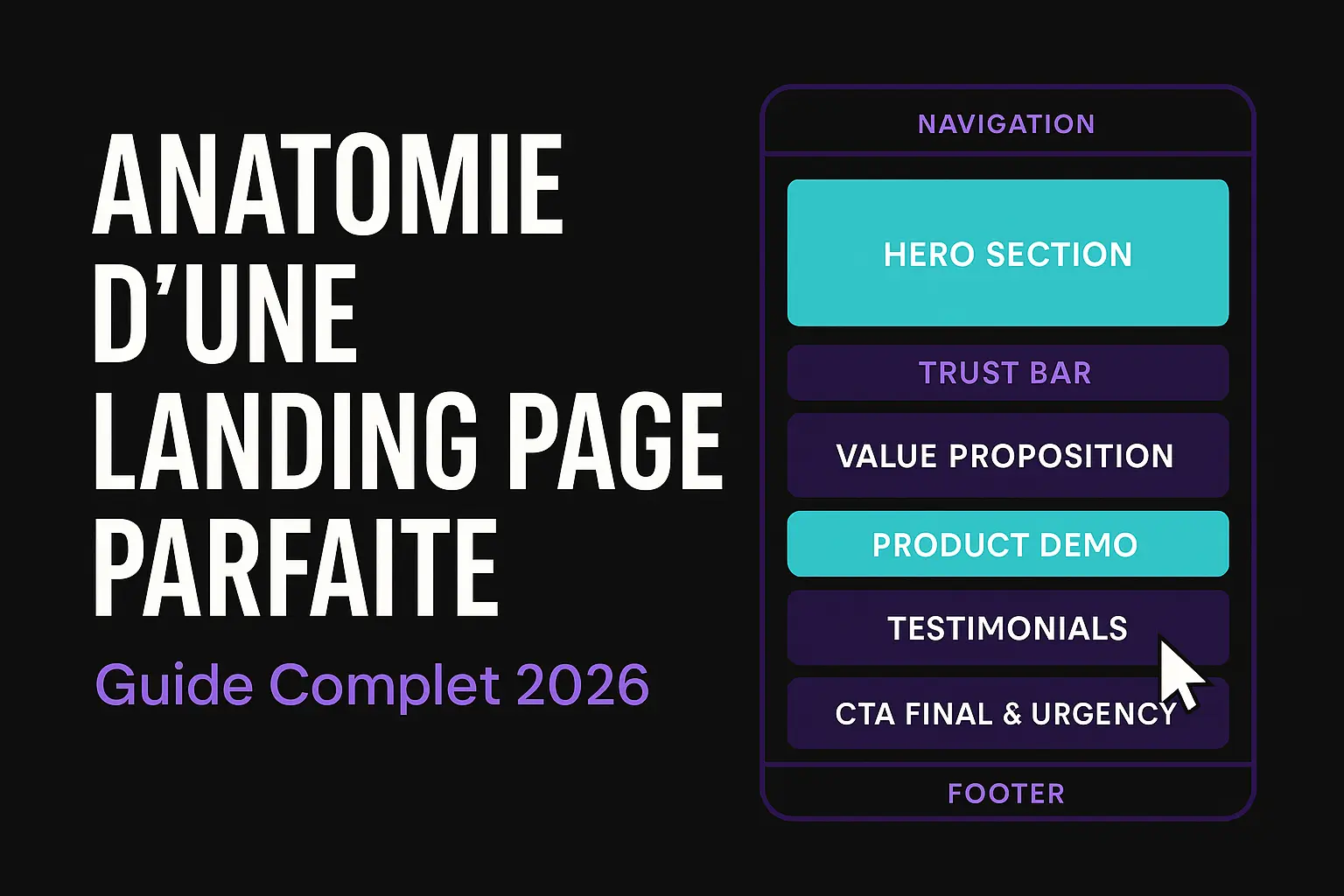 Illustration de l'article : Anatomie d'une Landing Page Parfaite 2026