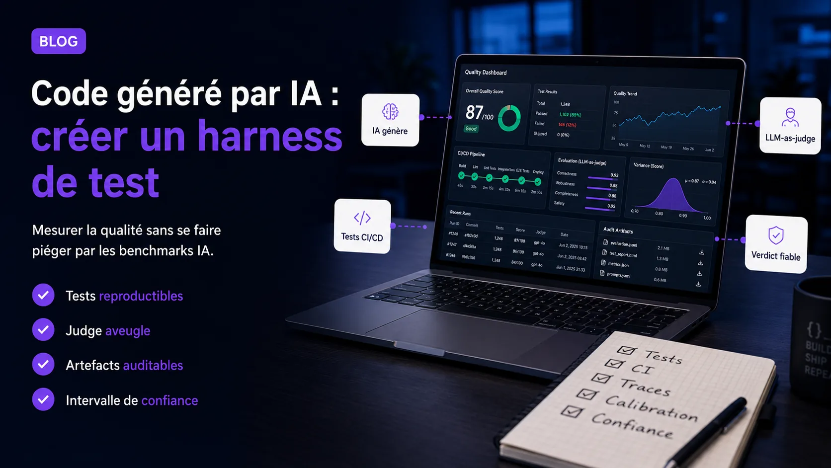 Code généré par IA : créer un banc de test fiable