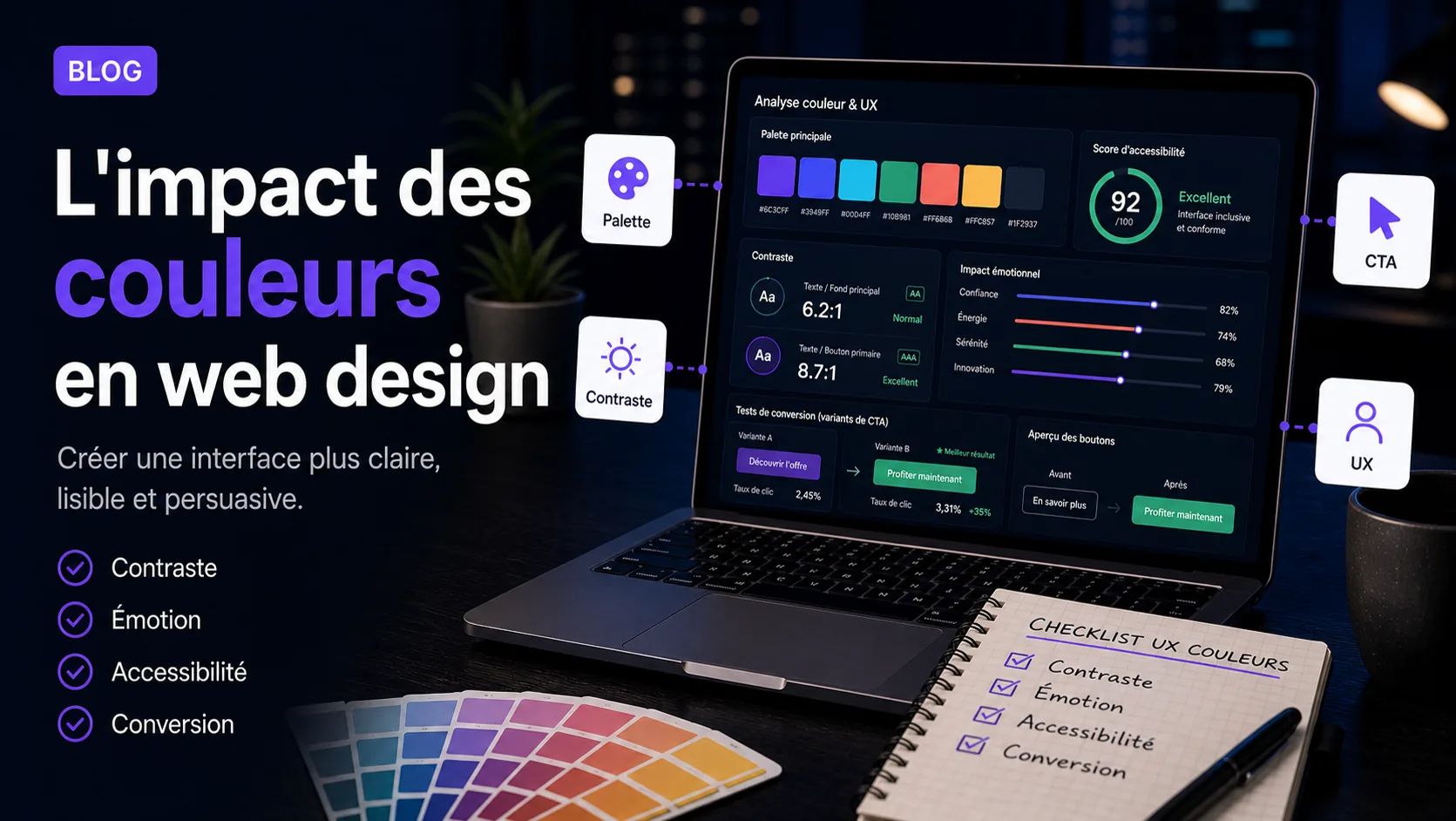 L'impact des couleurs en web design