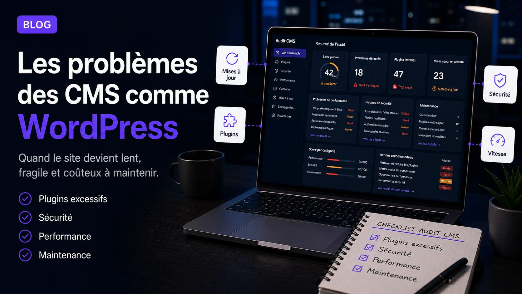 Les Problèmes des CMS comme WordPress