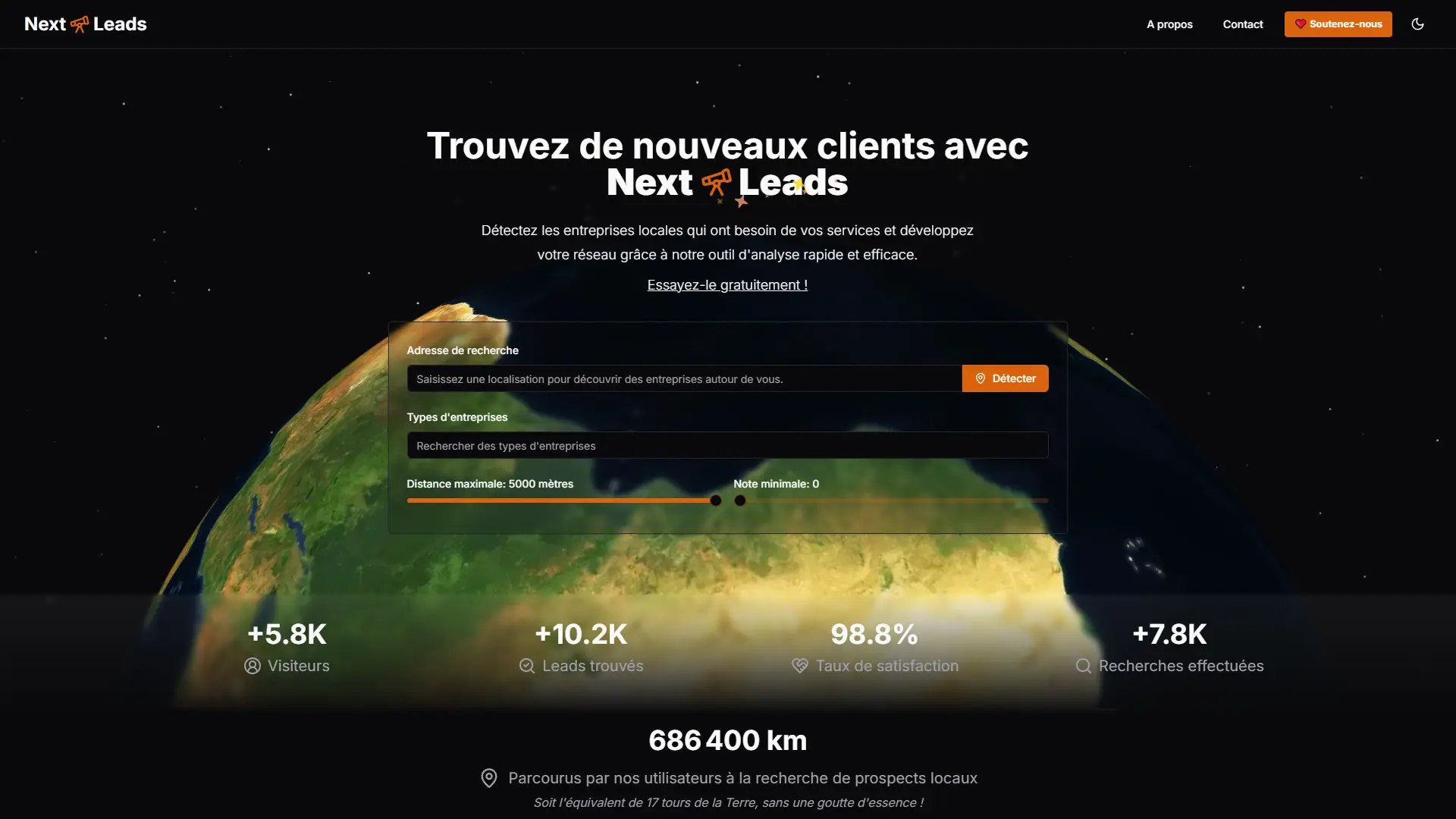 Next-Leads, application de génération de leads