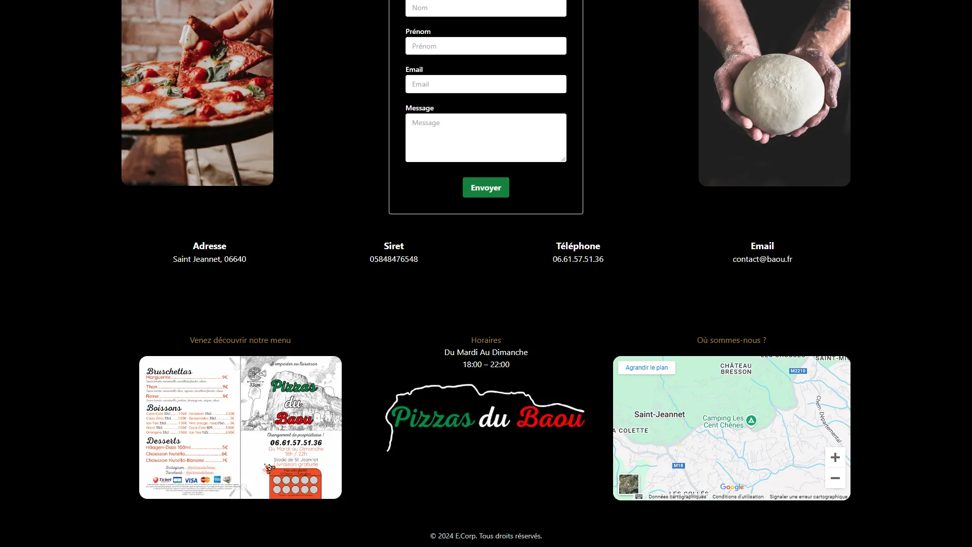 Site Vitrine (Pizzas du Baou) image 3