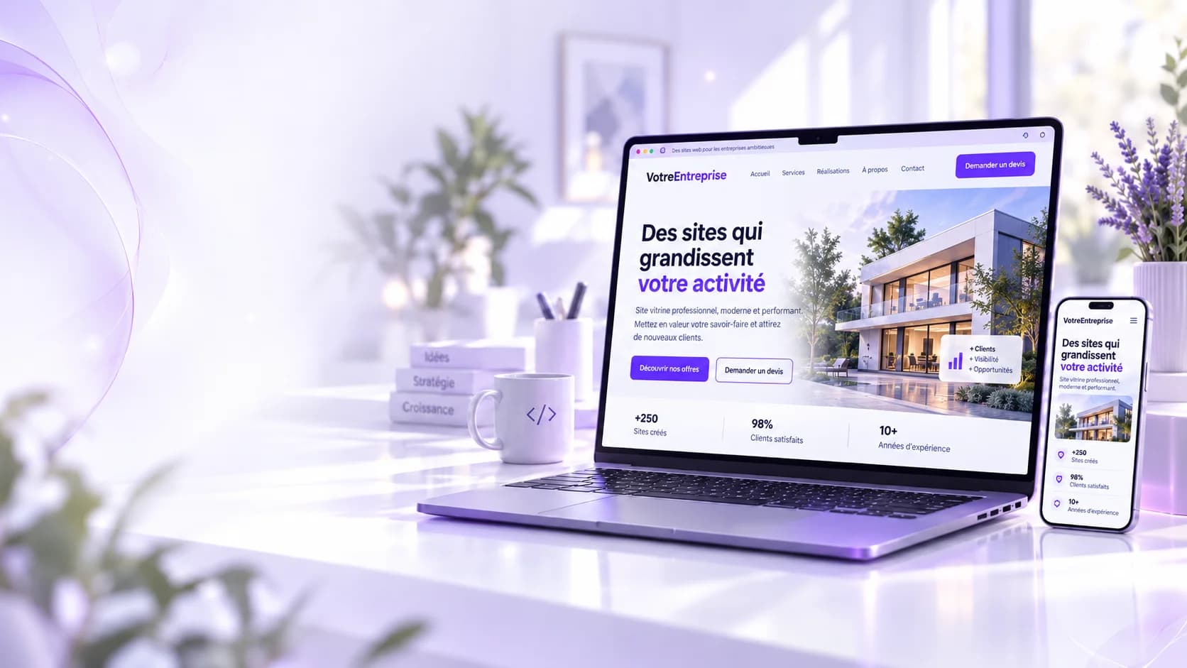 Illustration : Site Vitrine Professionnel