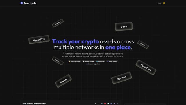 Smartrackr, application de suivi crypto
